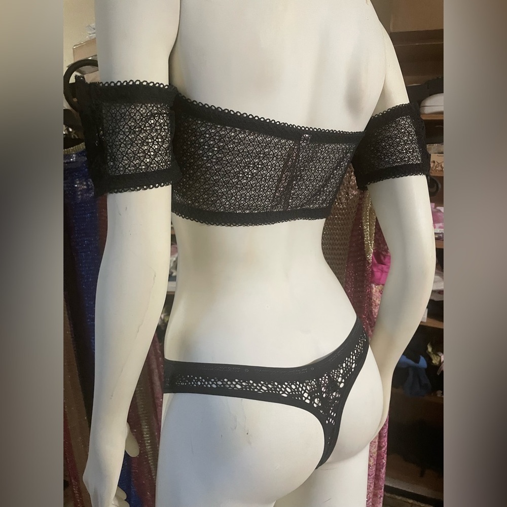 Victoria Secret Dream Angels Bralette Bra & Panty Sexy Off the Shoulders Bra 🆕 - Picture 10 of 12